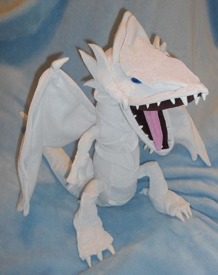 blue eyes white dragon plush toy